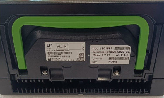 1750301684 01750301684 Peças de máquinas DN 200 N906 Diebold Nixdorf AIC ALL IN CASSETTE CONV Peças sobressalentes