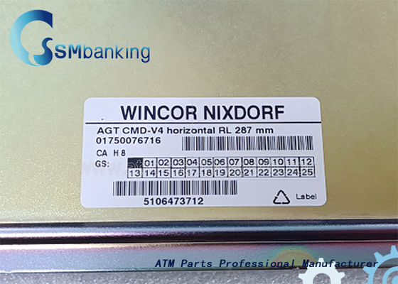 Transporte AGT CMD-V4 RL horizontal 287mm Chasis 1750076716 de Wincor Nixdorf de 01750076716 peças do ATM