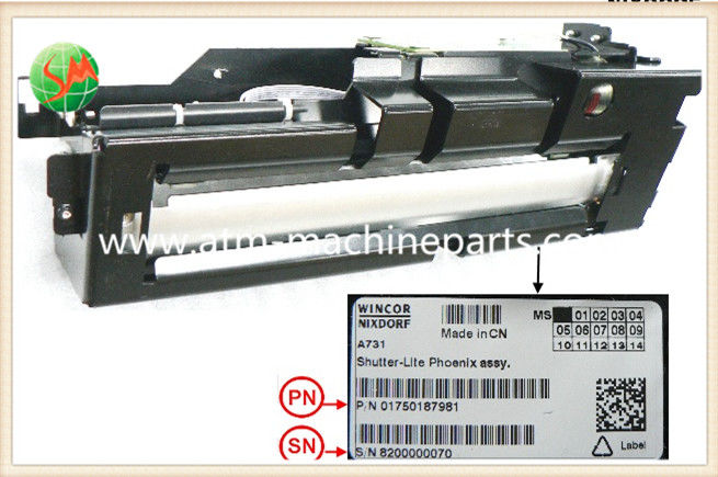 01750187981 Assy PC280 de Lite do obturador do OBTURADOR V.6 da SAÍDA das partes 1750187981 de Wincor Nixdorf